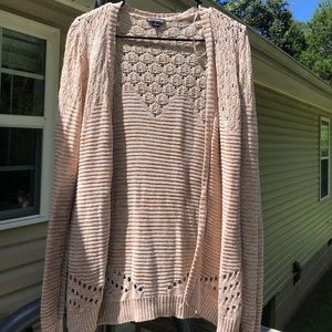 Tan cardigan